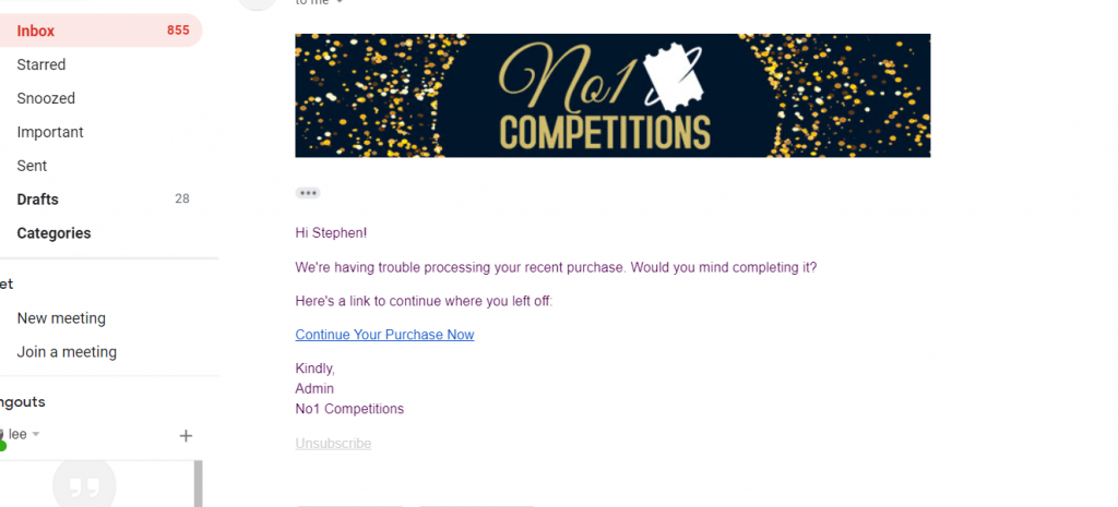 raffle web design